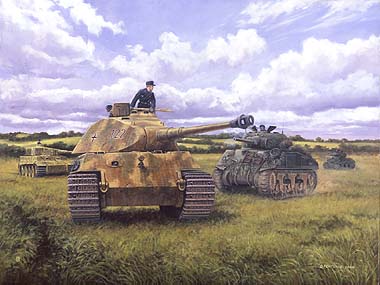 Prepare to Ram, Operation Goodwood, Normandy, 18th July 1944 by David Pentland